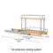 Household Essentials Glidez Wood 2-Tier Cabinet Organizer